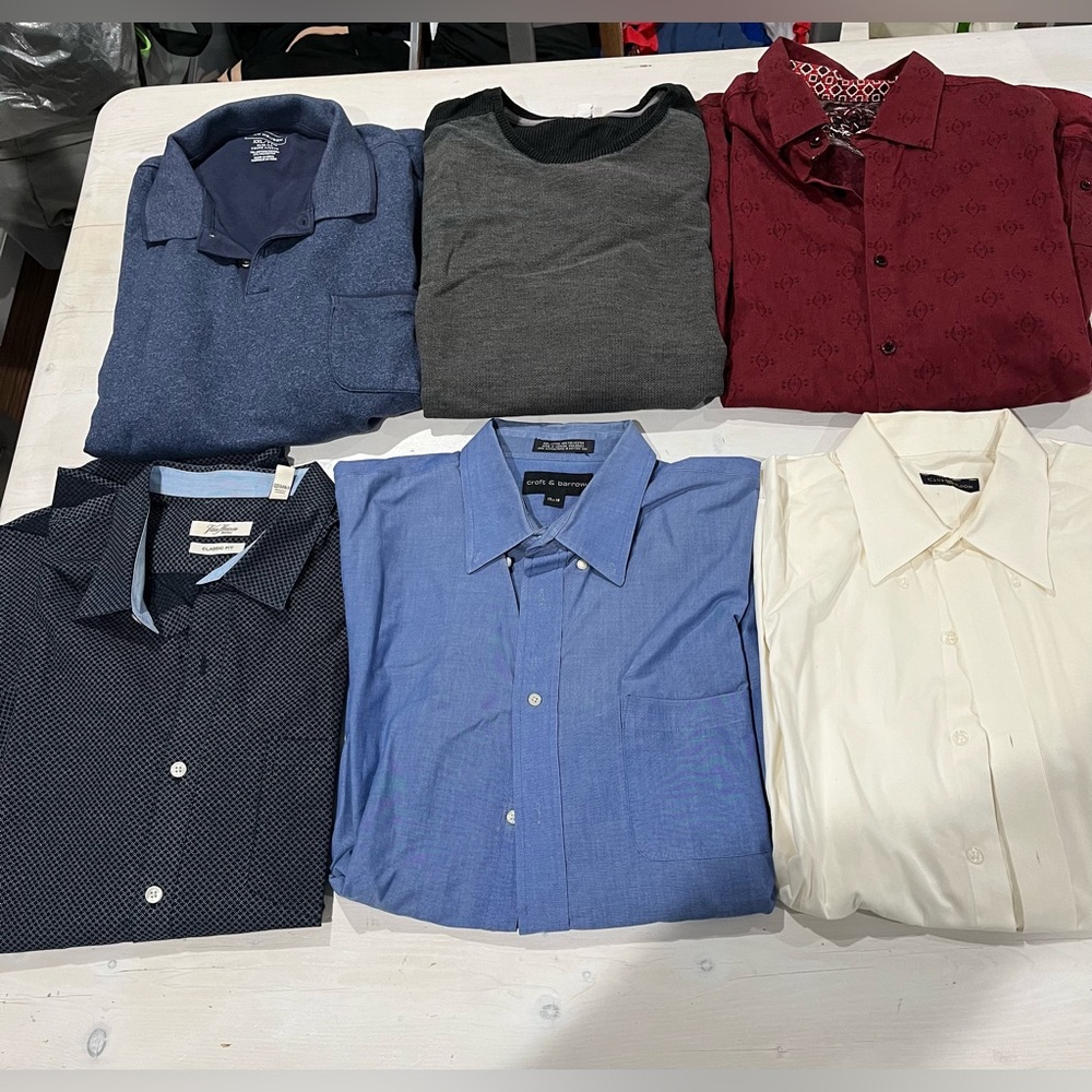 Lot of 6 XXL‎ men’s button down and long sleeve shirts